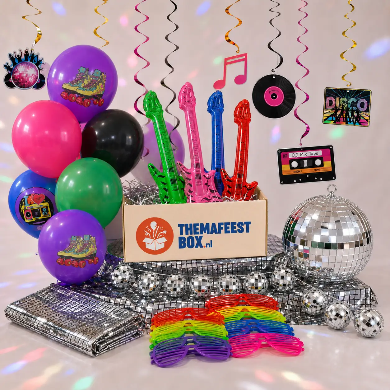 Complete Themafeestbox met feestdecoratie